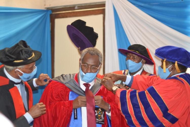 Vice Chancellor UON installation, Prof. Kiama