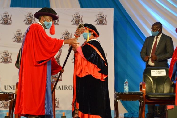 Vice Chancellor UON installation, Prof. Kiama