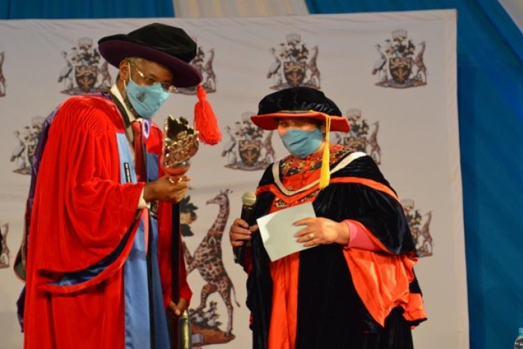 Vice Chancellor UON installation, Prof. Kiama