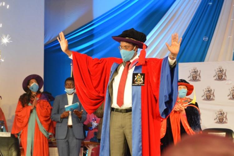 Vice Chancellor UON installation, Prof. Kiama