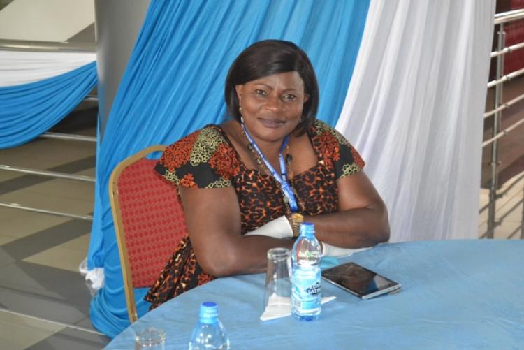 Mrs. Okeyo, principal catering officer SWA during 63rd graduation