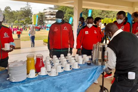 Catering during the UON Sports day