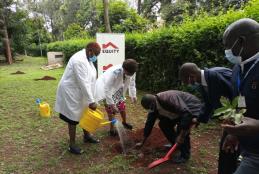 Tree planting exercise at SWS - 18/5/2021